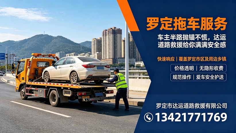 罗定拖车服务